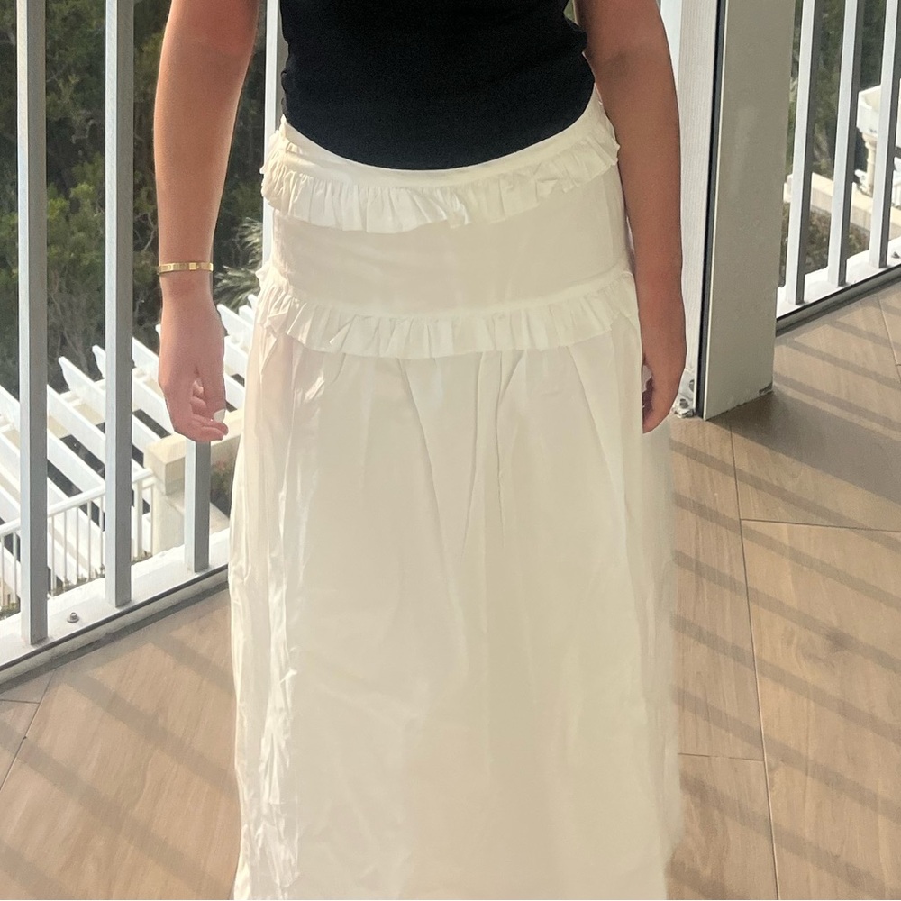 Peppermayo White Maxi Skirt